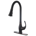 Freendo Faucets Grand Series Single Handle High Arc Pull-Down Faucet - Oil-Rubbed Bronze (191-6639)
