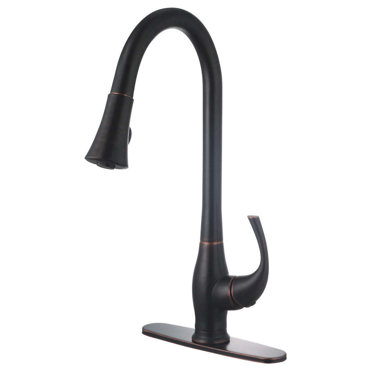 Freendo Faucets Grand Series Single Handle High Arc Pull-Down Faucet - Oil-Rubbed Bronze (191-6639)
