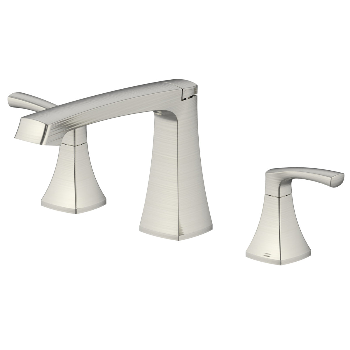 Freendo Faucets Cardania Series Wide Spread Bathroom Faucet - Brushed Nickel (192-6405)