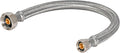 Eastman 24 inch Steel-Flex Braided Faucet Connector, 1/2 Inch FIP x 3/8 Inch Compression, Stainless Steel Faucet Supply Line, 48006