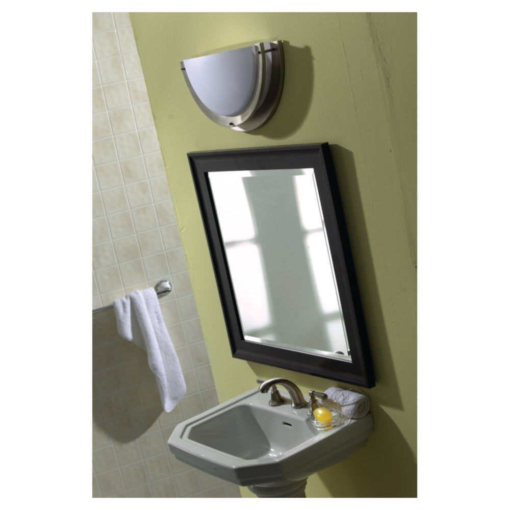 Sea Gull Nexus Collection 20" Two Light LED Wall Sconce w/ Brushed Nickel Trim and White Acrylic Diffuser