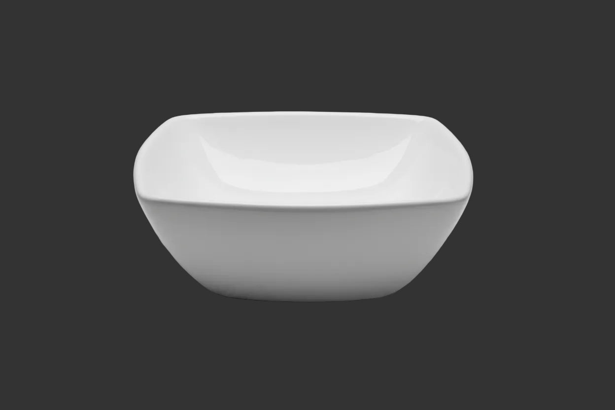 Novatto V107 Flared Square White Ceramic Vessel Sink