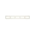 Tech Lighting Arris 5-Light Bath, Satin Nickel LED927