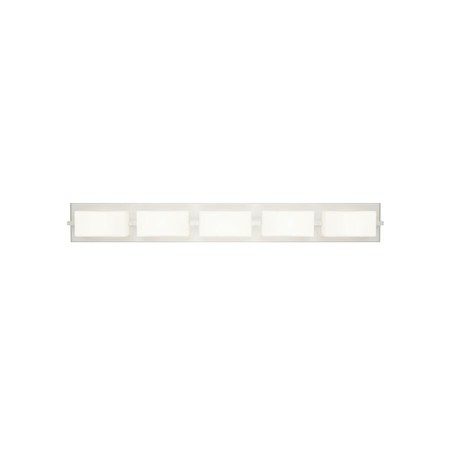 Tech Lighting Arris 5-Light Bath, Satin Nickel LED927